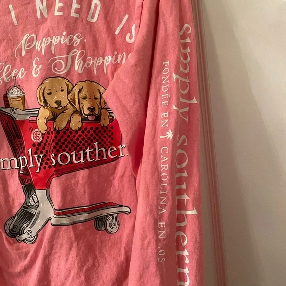 Simply Southern Pink Long Sleeve Shirt - Picture 4 of 4